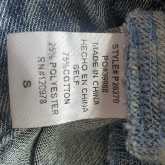 Entro NWT Denim Dash Skort Light Wash Blue Mini Skirt Jean Shorts Women's Small - Picture 4 of 14